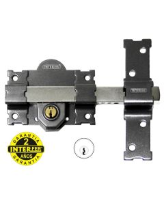 Cerrojo sobreponer con llave interior 11-b cilindro 50 mm. pintado