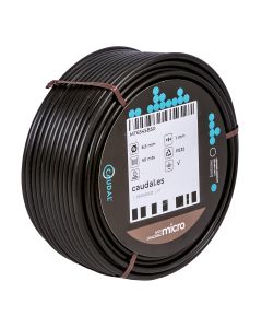 Microtubo flexible negro para goteo ø 6 x 4 mm 50 m