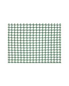 Malla plastica 20 x 20 mm 400 gr/m² 1 x 5 m verde natuur