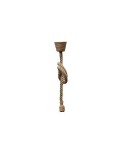 Pendant rustico 1 cuerda e27 ip44 hiedra cristalrecord