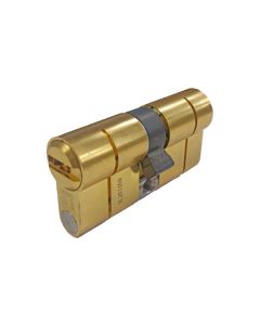 Cilindro xelus, leva larga, doble embrague 30-30 laton, 5 llaves abus