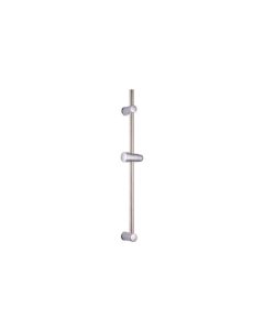 Barra de ducha redonda fabricada en acero inox soportes ajustables de abs 65 cm l cromado