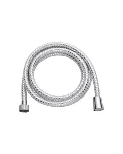 Flexo para ducha 175 cm pvc reforzado conectores de zinc y abs - blanco y cromo