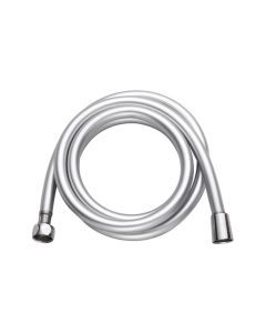 Flexo de ducha 170 cm pvc conexiones de laton y acero inox gris satinado 143759