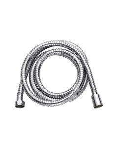 Flexo de ducha 170 cm pvc conexiones de laton y acero inox gris satinado 143761