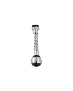 Aireador para fregadero, 2 funciones de 13 cm m24-h22 flexo de acero inox conector laton