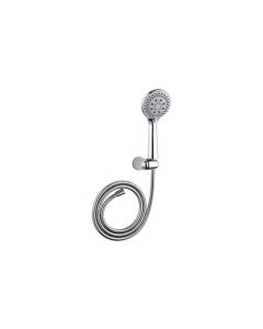 Kit de mango de ducha de 10,5 cm con 5 funciones cromado flexo de ducha extensible de acero inox