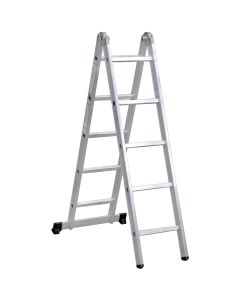 Escalera aluminio profesional plegable 6+6 peldaños