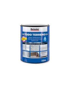 Imprimacion al agua multiusos todo terreno 750 ml negro beissier