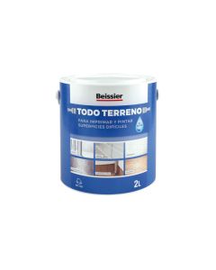Imprimacion al agua multiusos todo terreno 2 l blanco beissier
