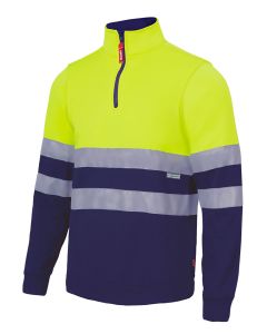 Sudadera alta visibilidad marino / amarillo fluor talla xxl
