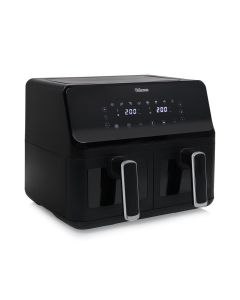 Freidora sin aceite digital doble cesta 2700 w 2 x 4 l