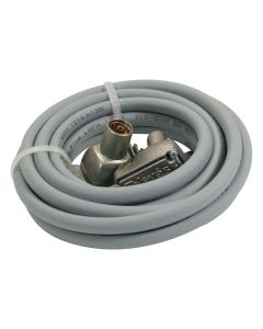 Cable tv coaxial acodado lte 2.5m