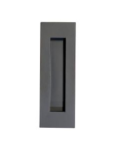 Tirador mueble rectangular 150x50 mm negro