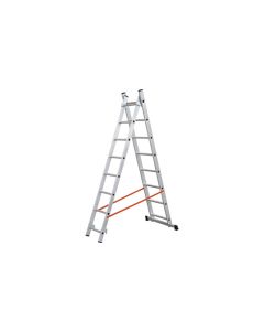 Escalera aluminio profesional doble combinada 2x10 peldaños kylate