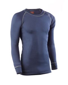 Camiseta termica poliester azul talla s