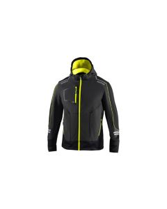 Chaqueta tech softshell gris /amarillo fluor talla s