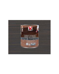 Barniz interior al agua ultra resistente satinado 750 ml wengue v33