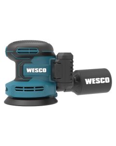 Lijadora excentrica bateria de 2.0 ah 18v con cargador wesco