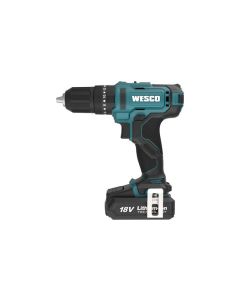 Taladro percutor bateria 2.0 ah 18v wesco 50nm con cargador wesco