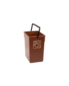 Cubeta reciclar 20 x 28 x 34 cm con asa 15 l marron fervik