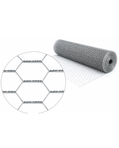 Malla triple torsion galvanizada 51 x 0,9 mm 1 x 25 m nivel