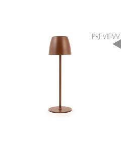 Lampara led recargable eureka cobre 38 cm