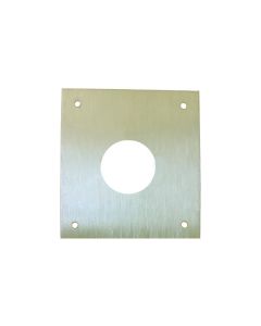 Placa cerradura boca r-ø28 80x80mm latón mate m-51/8080r-28 clovan