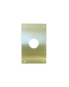 Placa cerradura boca r-ø28 80x120mm latón mate m-51/80120r-28 clovan