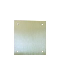 Placa cerradura ciega 80x80mm latón mate m-51/8080c clovan