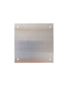 Placa cerradura ciega 80x80mm inox satinado m-51/8080c clovan