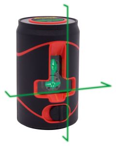 Nivel laser en cruz verde lata 100° 30 m