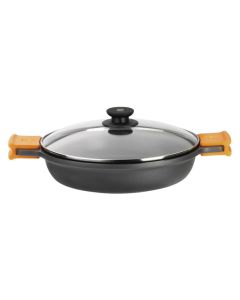 Cazuela baja aluminio fundido con tapa efficient 40 cm induccion bra
