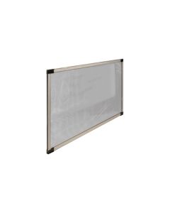 Mosquitera ventana extensible fibra vidrio 40x50-92 cm bronce natuur