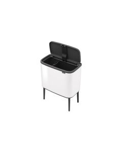 Cubo bo touch bin blanco 11+23 l brabantia