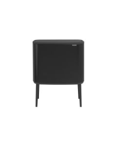 Cubo bo touch bin negro mate 11+23 l brabantia
