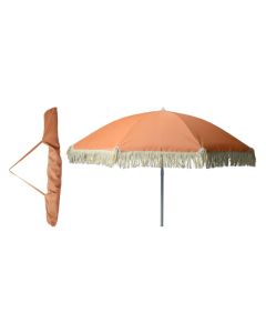 Parasol playa ø 176 cm naranja import