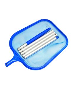 Recogehojas de superficie con mango de aluminio de 5 secciones 160 cm