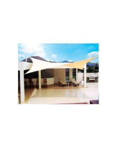 Toldo vela sombreo cuadrado grade sail 340 gr 5,4x5,4 m tierra coolaroo
