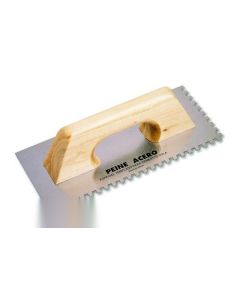 Peine albañil 28cm 06x06mm rubi ma mango cerrado madera acero 65982