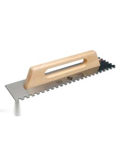 Peine albañil 48cm 10x10mm rubi ma mango cerrado madera acero 65983