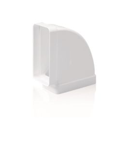Codo rectangular horizontal 90º tubo extraccion pv 150 x 75 mm
