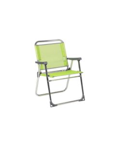 Sillon playa fijo seguridad respaldo bajo aluminio fibreline pistacho