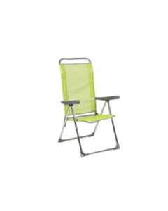 Tumbona playa multiposicion pata cerrada aluminio fibreline pistacho