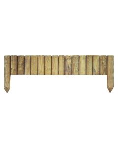 Bordura minivalla madera pinede 20 x 112 cm poste de fijacion 35 cm forest