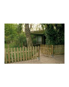 Puerta valla clasica madera rayada 80 x 100 cm catral