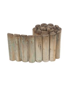 Bordura enrrollable de madera siloux 30 x 200 x ø 7 cm forest