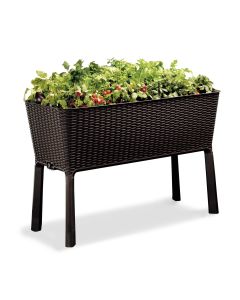 Huerto urbano polipropileno easy grow ratan 114x49x75,7 cm