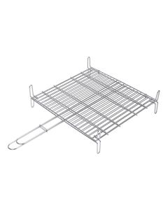 Parrilla doble inox 18/8 35x40 cm sauvic