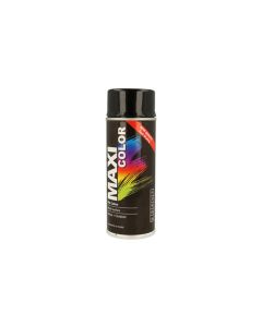 Pintura spray maxi color brillo 400 ml ral 9005 negro intenso motip